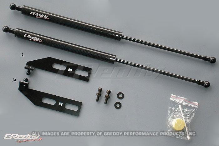 GReddy 18540101 - 93-96 Mazda RX7 FD3S Engine Hood Lifter Kit (Designed for OEM weight hoods)