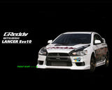 GReddy 17030014 - 08+ Mitsubishi Evolution X Urethane Front Lip Spoiler