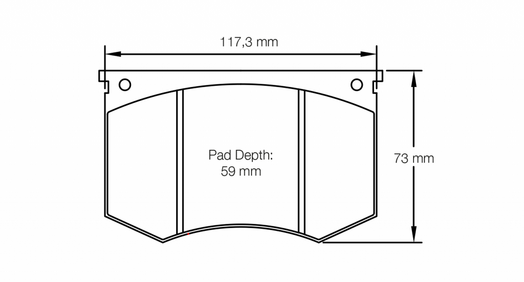 Pagid Racing AC Greyhound / Ford GT RSH29E Front Brake Pads