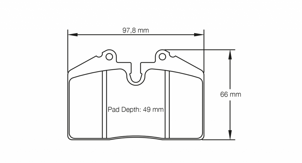 Pagid Racing 8009 RS44 Compound Brake Pads