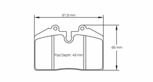 Load image into Gallery viewer, Pagid Racing 8009 RS44 Compound Brake Pads