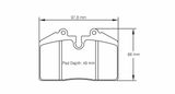 Pagid Racing 8009 RS44 Compound Brake Pads