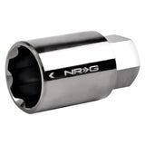 NRG LN-K100 - Lug Nut Lock Key Socket Black Chrome (3/8in. Drive) For Use w/LN / L01 / L10