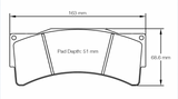 Pagid Racing 8233 RSL19 Compound Brake Pads