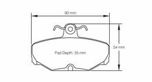 Load image into Gallery viewer, Pagid Racing Caterham Seven Range RS42 Rear Brake Pads