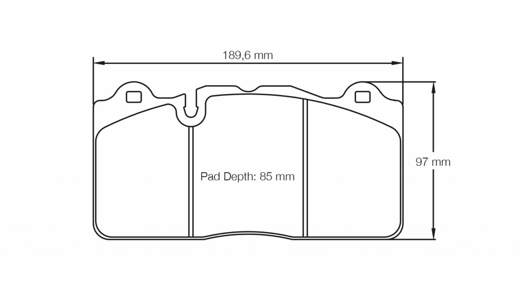 Pagid Brake Pad Set, Brembo 6 pot OE. Camaro Z28, Corvette, C7 Z06 Front Brakes