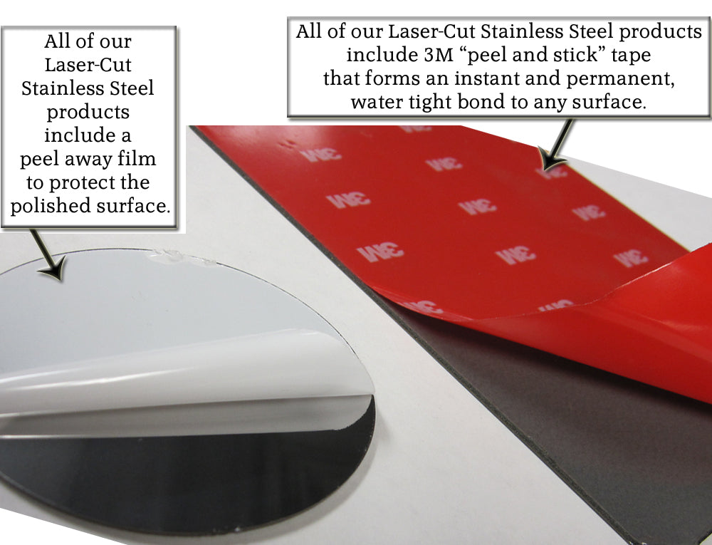 QAA Chrome Molding Inserts For 2015-2020 Ford F-150 - 4-door Pickup Truck Super Cab 6.5' bed