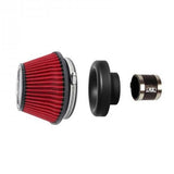 BLOX Racing BXIM-00322 - Shorty Performance 5in Air Filter w/3in Velocity Stack and Coupler Kit