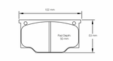 Pagid Racing Bizzarini 5300 GT, Huffaker Genie MK VIII, Peerless 2.0, TVR Griffith RSH42 Brake Pads