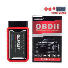 Load image into Gallery viewer, Innovative Performance - [product_sku] - ELM327 WiFi Bluetooth V1.5 PIC18F25K80 Chip OBDII Diagnostic Tool IPhone/Android/PC ELM 327 V 1.5 ICAR2 Auto Scanner Code Reader - Fastmodz
