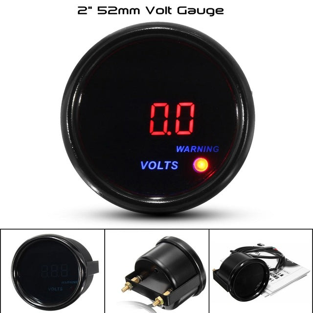 Innovative Performance - [product_sku] - Gauge 2" 52mm Turbo Boost Oil Pressure Oil Temperature Water Temperature Tachometer Voltage Gauge Digital LED Display Car Meter - Fastmodz