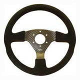 Reverie Rally 350 Carbon Steering Wheel - MOMO/Sparco/OMP Drilled, Alcantara Trimmed