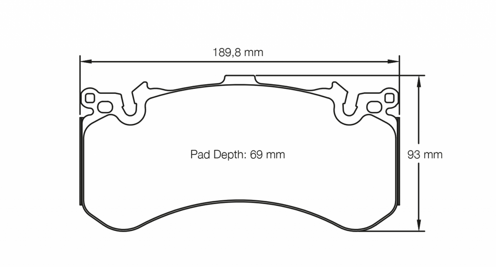 Pagid Racing 4937 RSC1 Compound Brake Pads