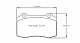 Pagid Racing 1408 RS14 Compound Brake Pads