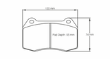 Pagid Racing 1427 RSL1 Compound Brake Pads