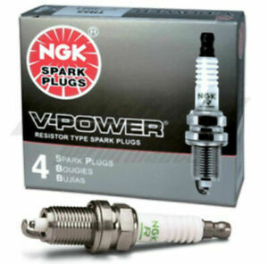 NGK 4306 FITS 4306 - Copper V-Power Stock Heat Spark Plugs Box of 4 (LZTR5A-13)