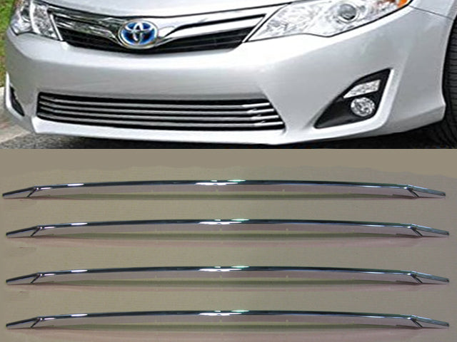 QAA Chrome Grille Overlays For 2012-2014 Toyota Camry - 4-door Sedan