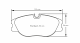 Pagid Racing 1702 RST3 Compound Brake Pads
