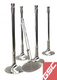 GSC Power Division 2065-12 - GSC P-D Toyota 2JZ-GTE Chrome Polished Super Alloy Exhaust Valve 29mm Head (STD) SET 12