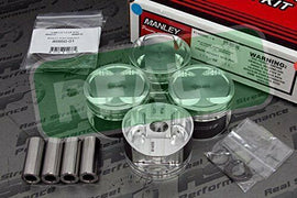 Manley Performance 614000C-4 - Manley 08+ Mitsubishi Evo X (4B11T) 86mm STD Bore 9.0:1 Dish Piston Set with Rings