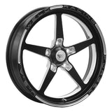 Weld 88B-1704204 - Alumastar 1-Piece 17x4.5 / 5x4.5 BP / 2.25in. BS Black Wheel Non-Beadlock