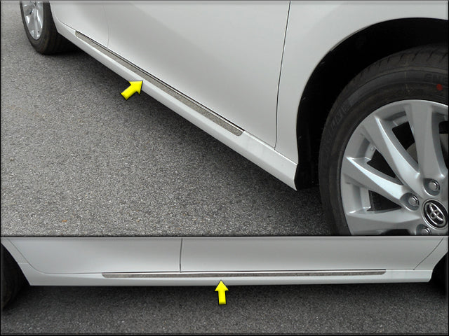 QAA Chrome Rocker Panels For 2018-2023 Toyota Camry - 4-door Sedan