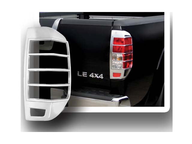 QAA Chrome Tail Light Bezels For 2005-2021 Nissan Frontier - 2-door 4-door Pickup Truck