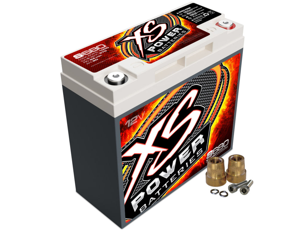 XS Power Batteries 12V AGM S Series Batteries - Automotive Terminals Included 1000 Max Amps