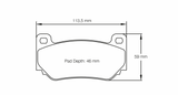 Pagid Racing 8076 RSL29 Compound Brake Pads