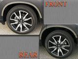 QAA Chrome Wheel Well Accent Trim For 2016-2022 Honda Pilot - 4-door SUV