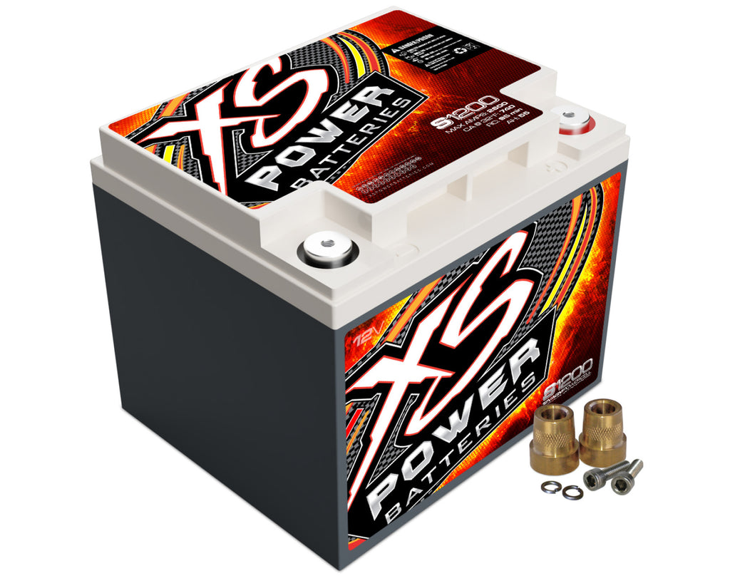 XS Power Batteries 12V AGM S Series Batteries - Automotive Terminals Included 2600 Max Amps