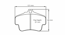 Load image into Gallery viewer, Pagid Racing 2405 RS44 Compound Brake Pads