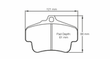 Pagid Racing 2405 RS44 Compound Brake Pads