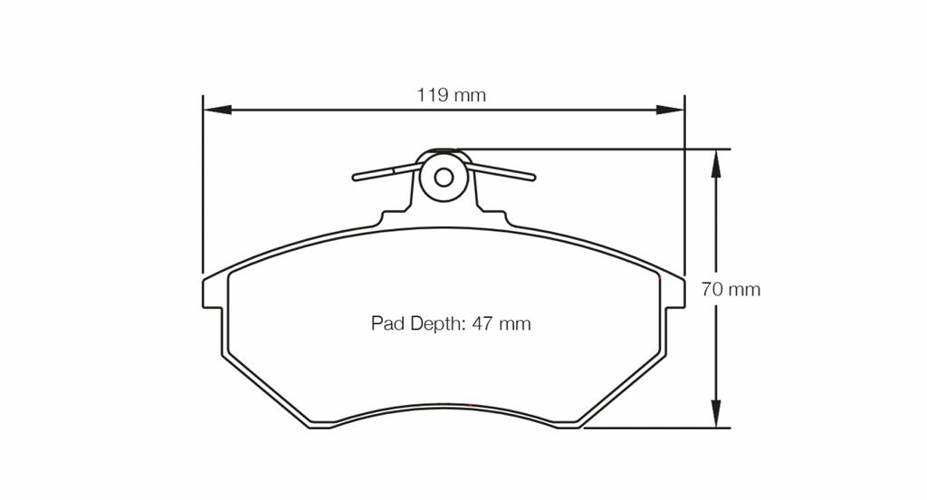Pagid Racing 1743 RS14 Compound Brake Pads