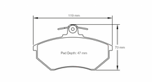 Load image into Gallery viewer, Pagid Racing 1743 RS14 Compound Brake Pads
