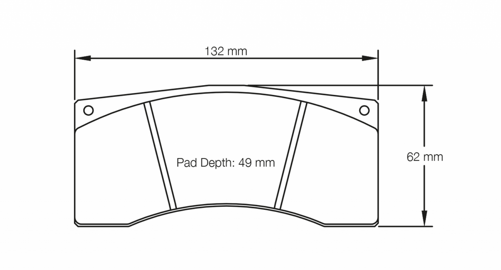 Pagid Racing 1607 RST4 Compound Brake Pads