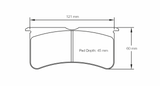 Pagid Racing 8195 RST1 Compound Brake Pads
